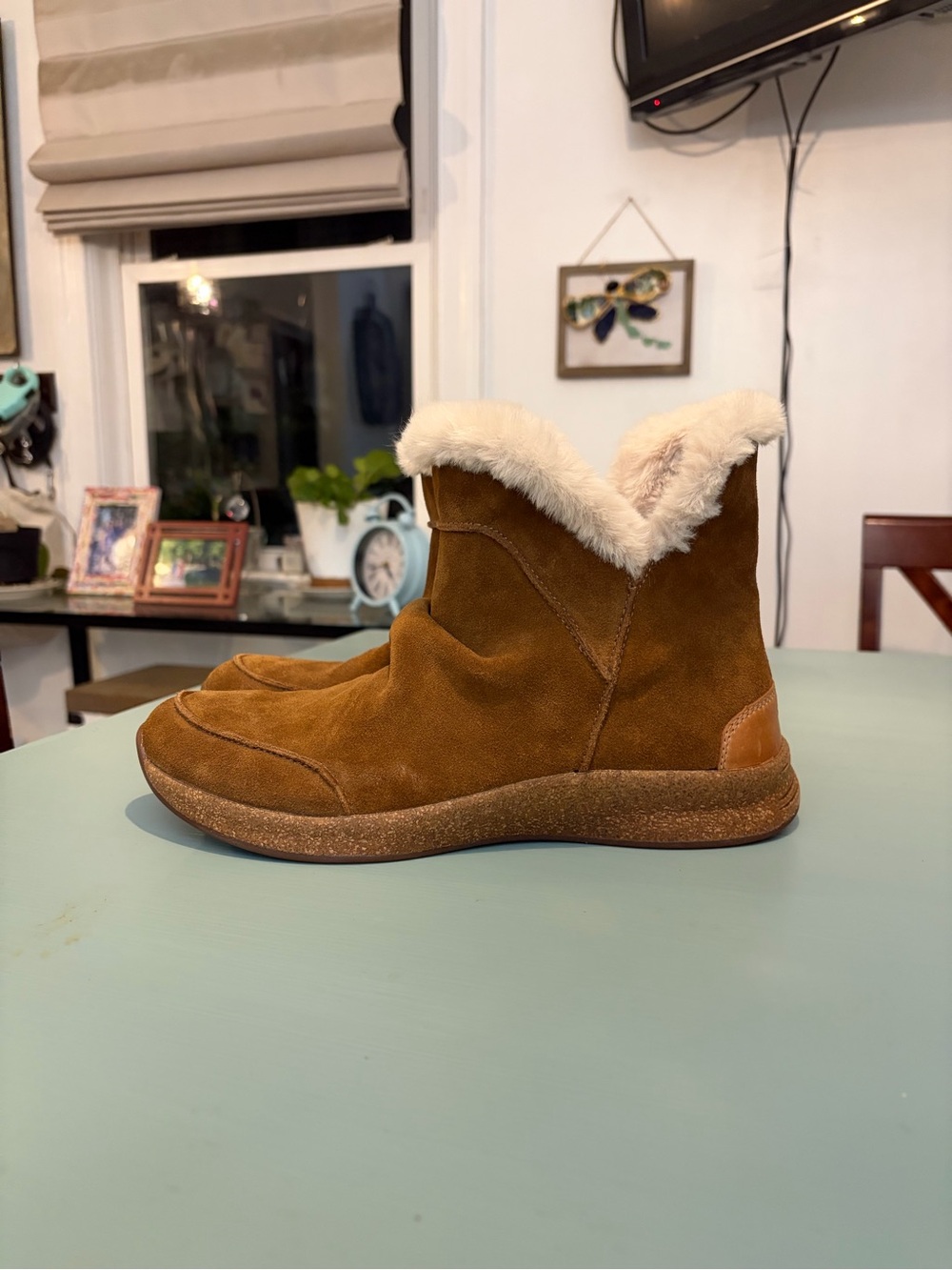 Taos Footwear Brown Faux Fur Lined Mid Boots